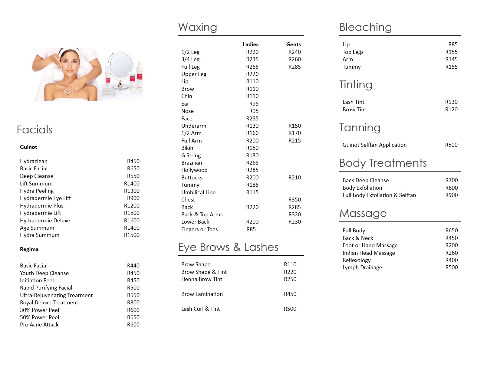 Beauty Dimensions Pricing